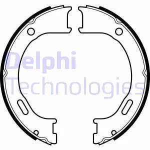 Гальмівні колодки, барабанні для Jeep DELPHI LS2076 фото товару