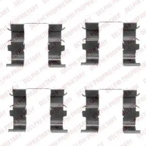 <strong>К-кт. установки гальм. колод. KIA Sorento 02- DELPHI LX0418 (фото 1)</strong>