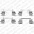 <strong>NISSAN К-т установочный пер. торм. колодок Pathfinder 3,3-3,5 -04 DELPHI LX0462 (фото 1)</strong>