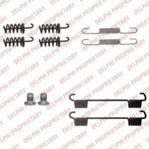 <strong>Р/к барабанних гальм. колодок ручника (ATE) CHRYSLER CROSSFIRE MAYBACH 57 MERCEDES C (C204), C (CL203), C T-MODEL (S203), C T-MODEL (S204), C (W203), C (W204), CLC (CL203), CLK (A209), CLK (C209) 1.6-6.2 05.00- DELPHI LY1360 (фото 1)</strong>