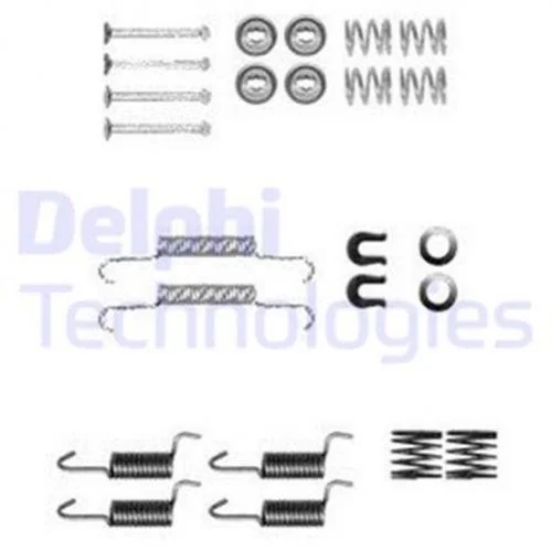 <strong>Монтажний набір гальмівної колодки (AKEBONO) CITROEN C4 AIRCROSS, C-CROSSER, C-CROSSER ENTERPRISE JEEP COMPASS, PATRIOT MAZDA PREMACY MITSUBISHI ASX, GRANDIS, LANCER VII 1.5-3.6 07.99- DELPHI LY1367 (фото 1)</strong>