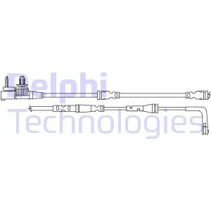 Датчик зносу,гальм.колодки для Jaguar, Land Rover DELPHI LZ0315 фото товару