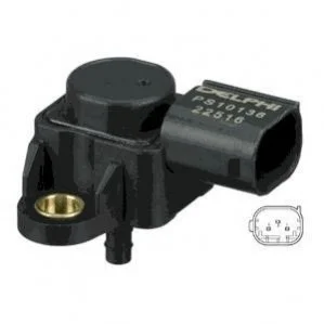 <strong>Датчик тиску у впускному колекторі (3 pin) MERCEDES A (W168), A (W169), B SPORTS TOURER (W245), B SPORTS TOURER (W246, W242), C (C204), C (CL203), C T-MODEL (S202), C T-MODEL (S203) 0.8D-6.2 01.95- DELPHI PS10136 (фото 1)</strong>