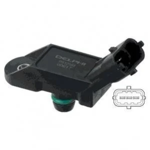 <strong>Датчик тиску у впускному колекторі (3 pin) FIAT DOBLO, DOBLO CARGO, DOBLO/MINIVAN, GRANDE PUNTO, IDEA, LINEA, PUNTO, PUNTO EVO, PUNTO/HATCHBACK, SIENA LANCIA MUSA, THESIS, YPSILON 1.2-2.0 07.02- DELPHI PS10168 (фото 1)</strong>