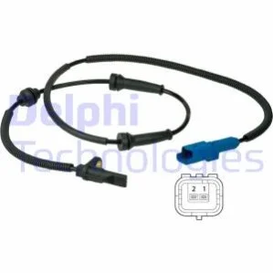 <strong>Датчик ABS передн Лів/Прав DS DS 3 CITROEN C3 AIRCROSS II, C3 II, C3 II/HATCHBACK, C3 III, C3 ORIGIN III, C3 PICASSO, C4 CACTUS, C-ELYSEE, DS3 PEUGEOT 2008 I, 207 1.0-1.6LPG 02.06- DELPHI SS20390 (фото 1)</strong>