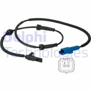 Датчик ABS передн Лів/Прав DS DS 3 CITROEN C3 AIRCROSS II, C3 II, C3 II/HATCHBACK, C3 III, C3 ORIGIN III, C3 PICASSO, C4 CACTUS, C-ELYSEE, DS3 PEUGEOT 2008 I, 207 1.0-1.6LPG 02.06- для Citroen, Peugeot, DS DELPHI SS20390 фото товару
