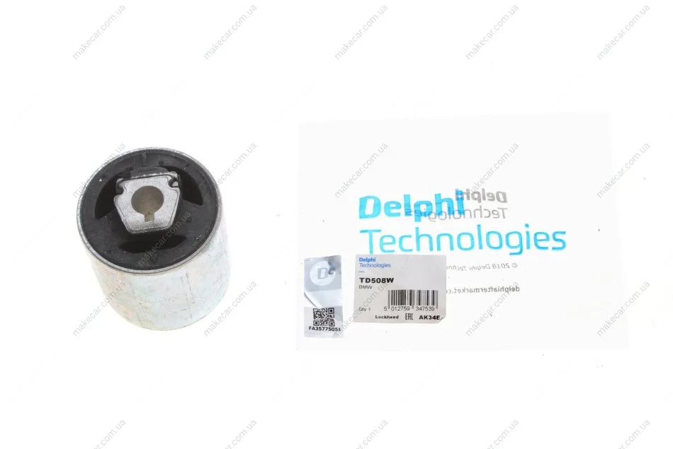 <strong>Сайлентблок важеля DELPHI TD508W (фото 1)</strong>