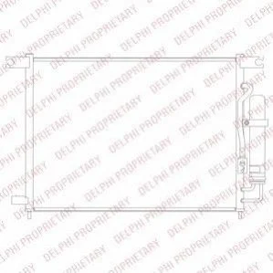 <strong>CHEVROLET Радиатор кондиционера Aveo 03- DELPHI TSP0225694 (фото 1)</strong>