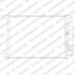 CHEVROLET Радиатор кондиционера Aveo 03- для Chevrolet, Daewoo DELPHI TSP0225694 фото товару