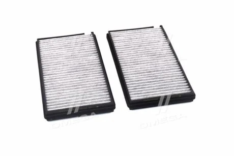 Фільтр салону BMW 5 (E60) 3.0D 01- (вугільний) (к-кт 2 шт) для DENCKERMANN M110675K фото товару