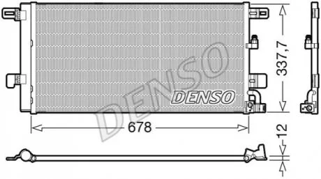 Конденсер кондиціонера для Audi DENSO DCN02001 фото товару