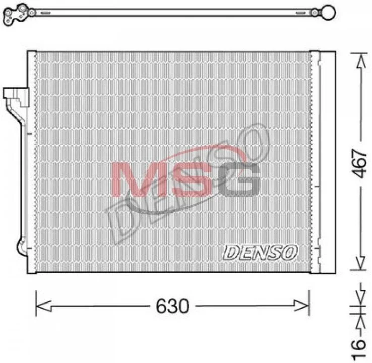 <strong>Радіатор кондиціонера DENSO DCN05029 (фото 1)</strong>