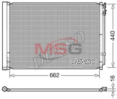 Радіатор кондиціонера для BMW DENSO DCN05032 фото товара