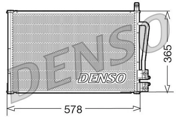 <strong>Радіатор кондиціонера FORD Fiesta 02-09, Fusion 02-12; MAZDA 2 DY 03-07 DENSO DCN10008 (фото 1)</strong>