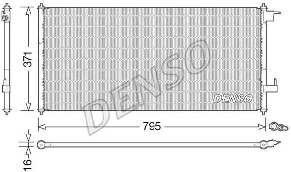 <strong>Радіатор кондиціонера FORD Connect 02-13 DENSO DCN10030 (фото 1)</strong>