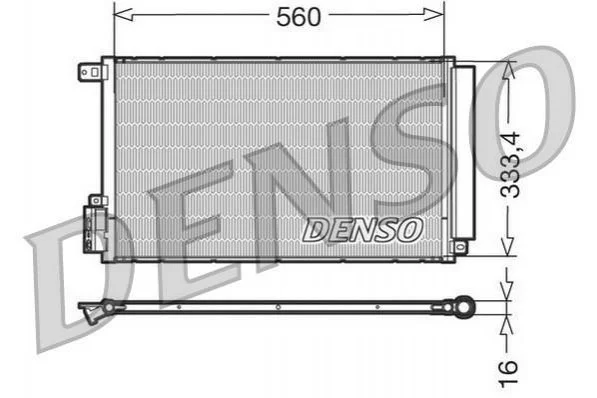 <strong>Конденсер кондиціонера DENSO DCN13109 (фото 1)</strong>