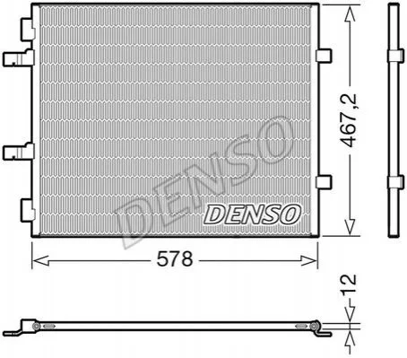 <strong>Конденсер кондиціонера DENSO DCN20042 (фото 1)</strong>