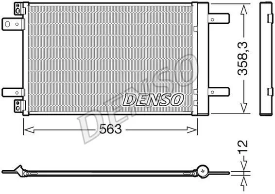 <strong>Радіатор кондиціонера DENSO DCN21032 (фото 1)</strong>