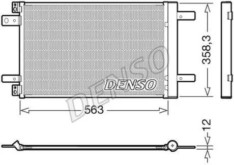 Радіатор кондиціонера для DENSO DCN21032 фото товару