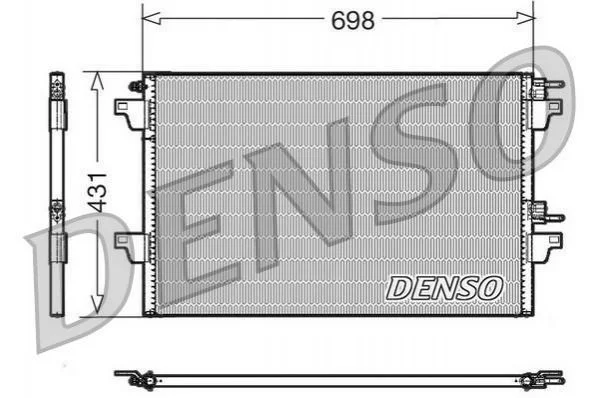 <strong>Конденсер кондиціонера DENSO DCN23022 (фото 1)</strong>