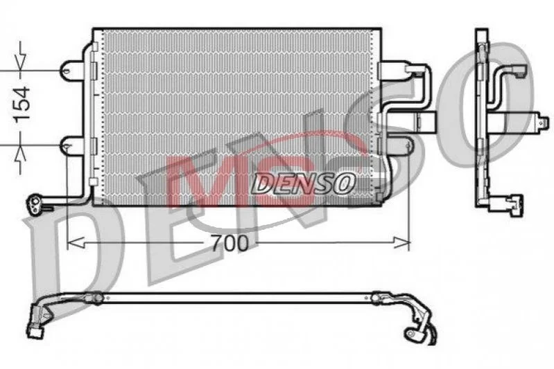 <strong>Радіатор кондиціонера (Конденсор) DENSO DCN32017 (фото 1)</strong>