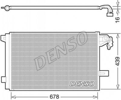 Радиатор кондиционера DENSO DCN32063