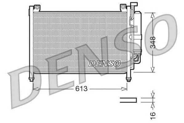 <strong>Радіатор кондиціонера MAZDA 2 DE 07-14 DENSO DCN44002 (фото 1)</strong>