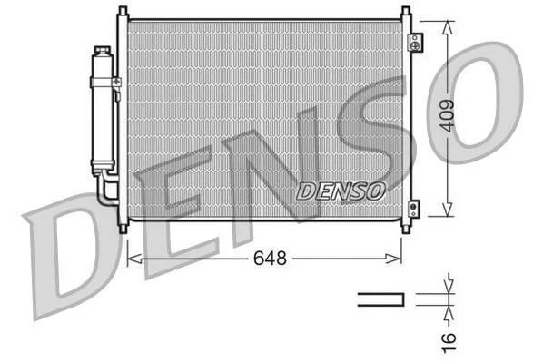 <strong>Радіатор кондиціонера DENSO DCN46001 (фото 1)</strong>