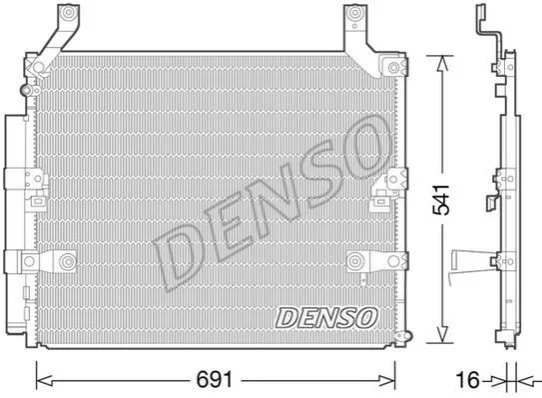 <strong>Конденсер кондиціонера DENSO DCN50032 (фото 1)</strong>