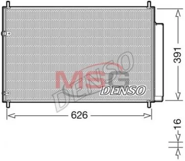 Радіатор кондиціонера (Конденсатор) для Toyota DENSO DCN50041 фото товару