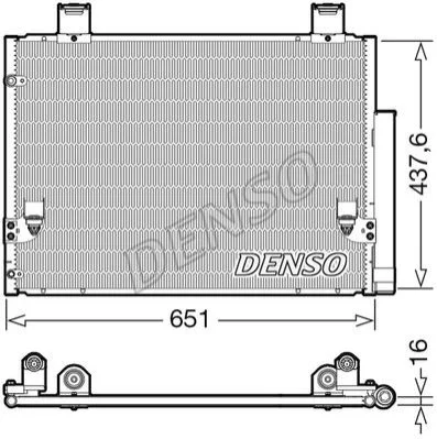 <strong>Конденсер кондиціонера DENSO DCN50057 (фото 1)</strong>
