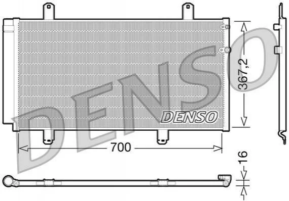 <strong>Конденсер кондиціонера DENSO DCN51004 (фото 1)</strong>