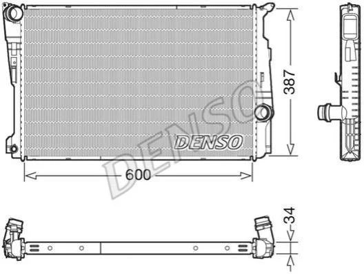 <strong>Радіатор охолоджування DENSO DRM05006 (фото 1)</strong>