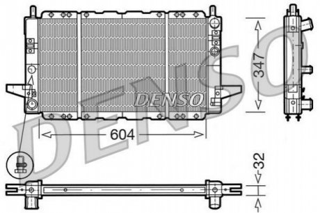 Радиатор охлаждения DENSO DRM10086 (фото 1)