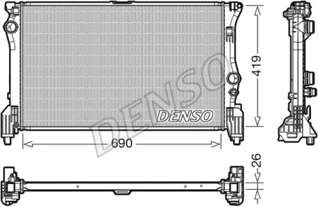Радиатор для DENSO DRM17112 фото товару