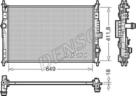 Радіатор охолоджування для DENSO DRM21103 фото товару