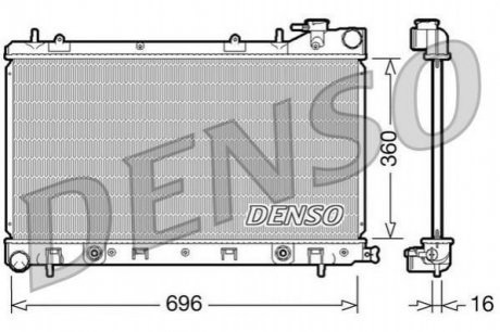 Конденсер DENSO DRM36002 (фото 1)