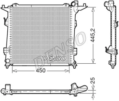 Радіатор охолоджування для DENSO DRM43006 фото товару