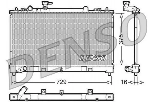 <strong>Радіатор DENSO DRM44023 (фото 1)</strong>