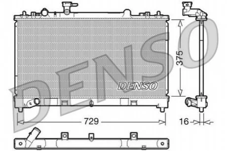 Радіатор для Mazda DENSO DRM44023 фото товару