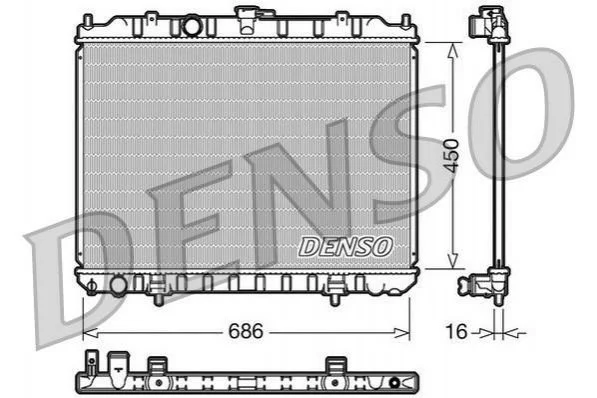 <strong>Радіатор охолоджування DENSO DRM46004 (фото 1)</strong>