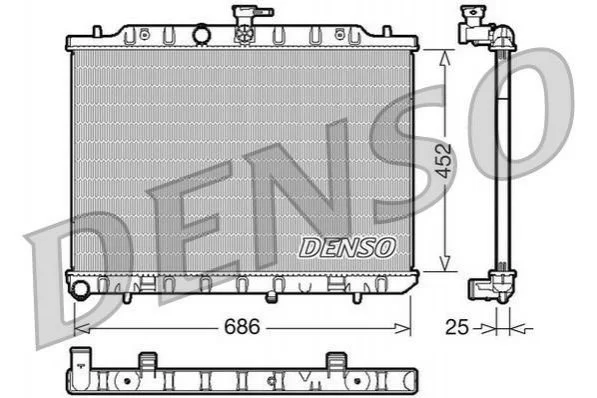 <strong>Радіатор охолоджування DENSO DRM46007 (фото 1)</strong>