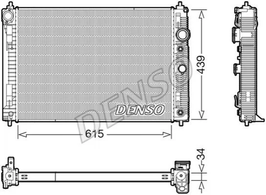 <strong>Радіатор охолоджування DENSO DRM46045 (фото 1)</strong>