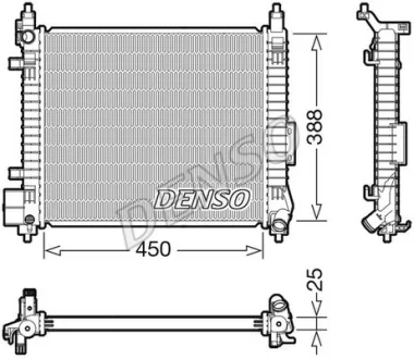 Радіатор для DENSO DRM46061 фото товару