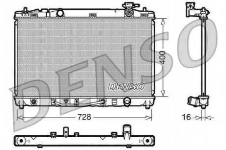 Конденсер для Toyota DENSO DRM50041 фото товару