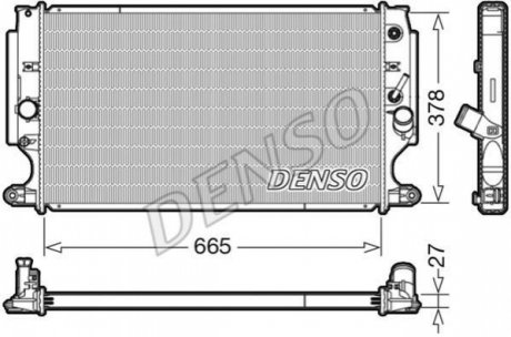 Радіатор охолоджування DENSO DRM50088