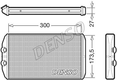 Радіатор обігрівача DENSO DRR12008 фото товара