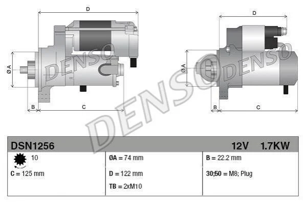 <strong>Стартер DENSO DSN1256 (фото 1)</strong>