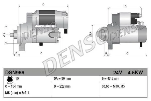 <strong>Стартер DENSO DSN966 (фото 1)</strong>