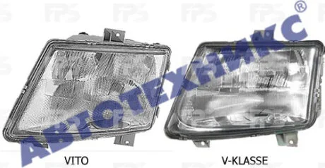 Фара передня для Mercedes DEPO FP 3541 R8-E фото товару